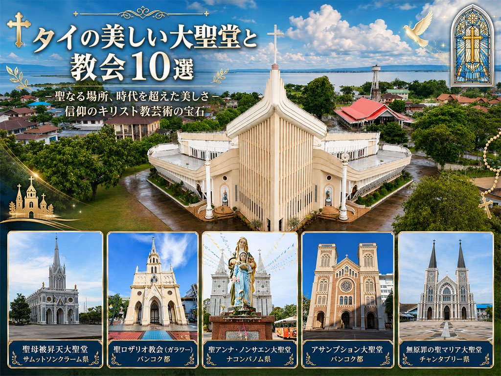 タイの美しい大聖堂と教会10選